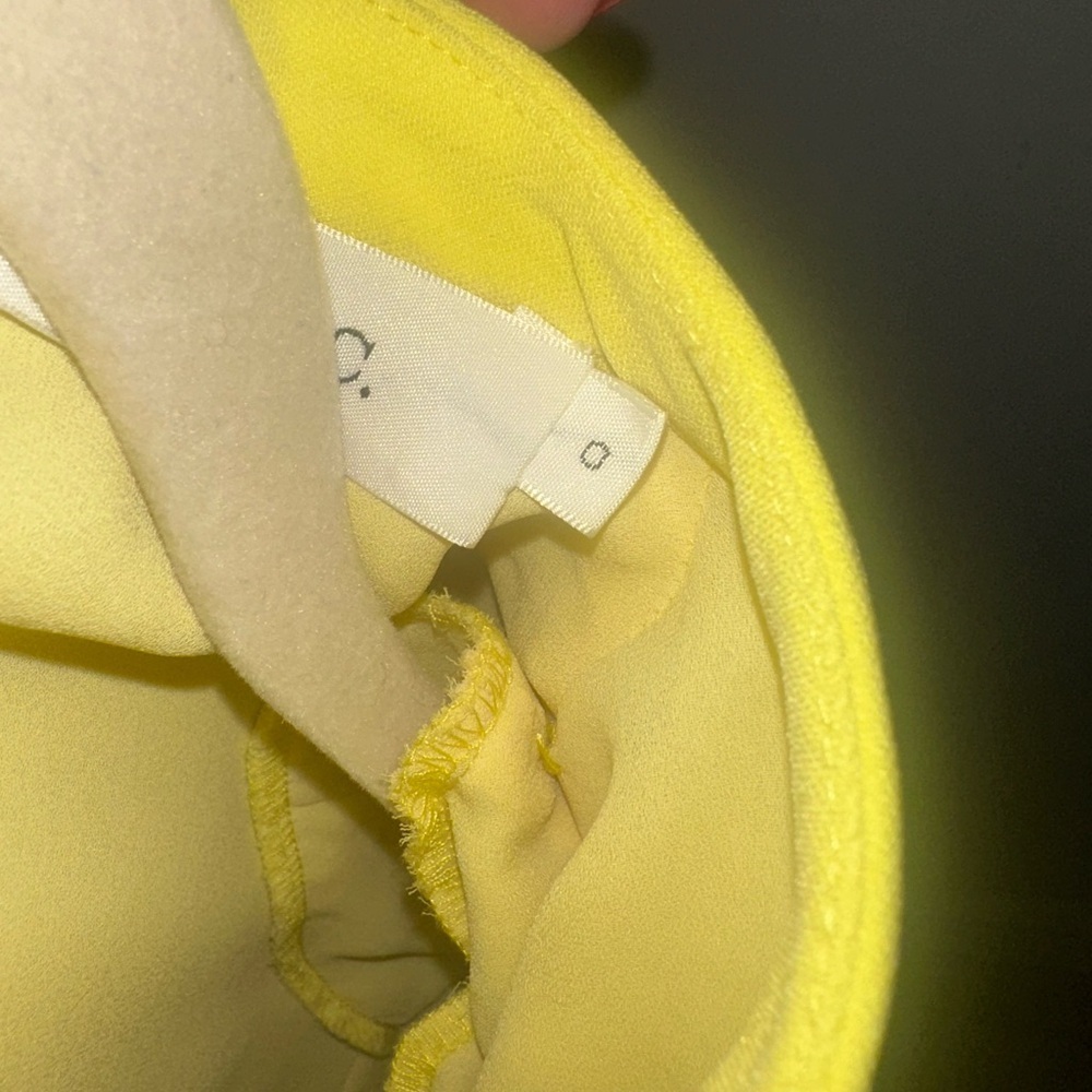 A.L.C. Gabriela Revolve Dress in Lemon Yellow Size 0 - Picture 11 of 11